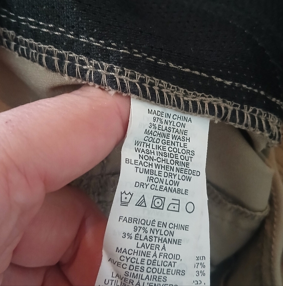 PrAna Women’s Stretch Zion Mid Rise Pant Tan Roll Up Hiking Outdoor Size 8 - Picture 11 of 12